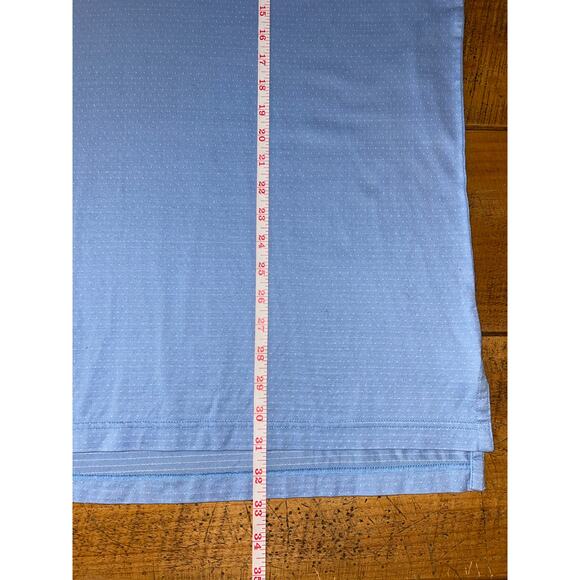Mens Peter Millar Old Tag‎ Light Blue Cotton Short Sleeve Golf Polo Size Large - Picture 7 of 7